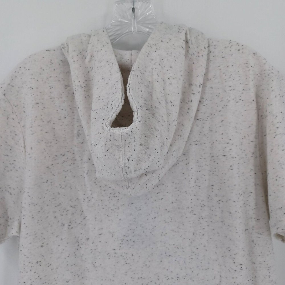 RISE AS 1NE Sz L Speckled Sweatshirt 1/4 Zip Up Hoodie Zip Pouch Double Pockets - Picture 10 of 16